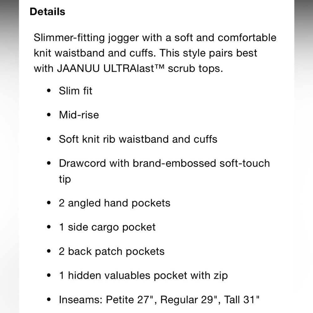 Jaanuu Silex Slim Knit-Waist Scrub Jogger - Picture 9 of 11
